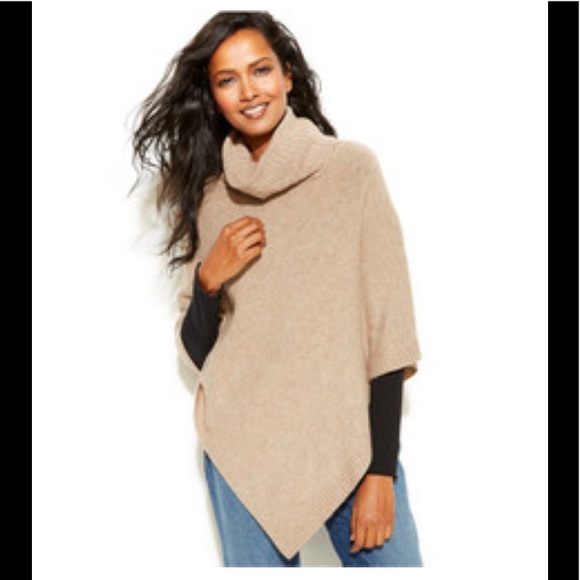Eileen Fisher Sleeveless Turtleneck Poncho - Picture 1 of 3